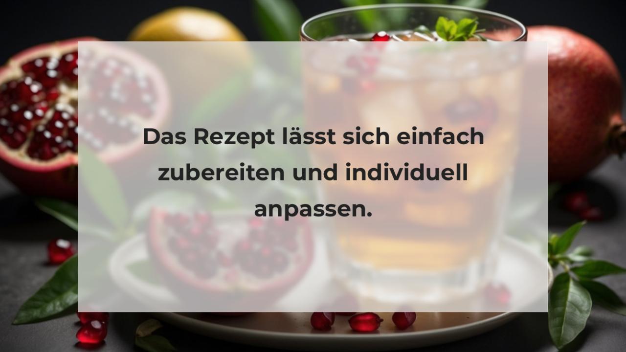 Das Rezept lässt sich einfach zubereiten und individuell anpassen.