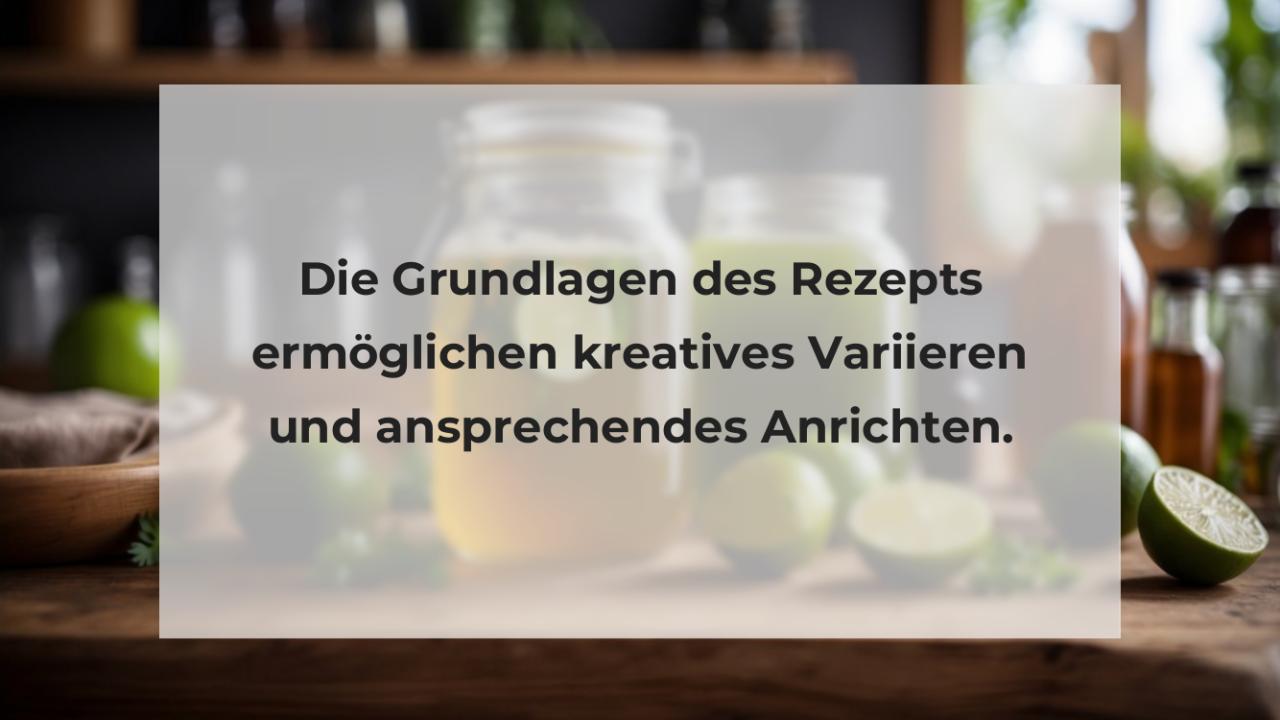 Die Grundlagen des Rezepts ermöglichen kreatives Variieren und ansprechendes Anrichten.