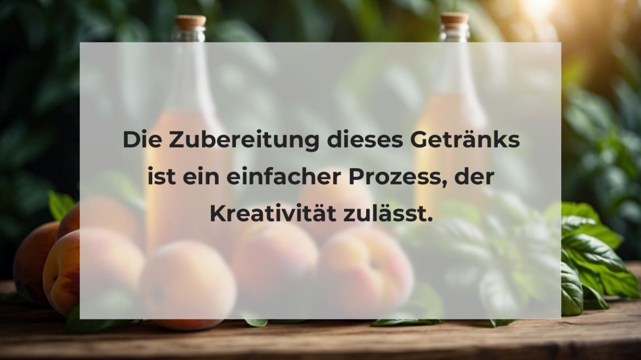 Die Zubereitung dieses Getränks ist ein einfacher Prozess, der Kreativität zulässt.