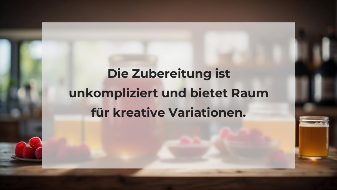 Die Zubereitung ist unkompliziert und bietet Raum für kreative Variationen.