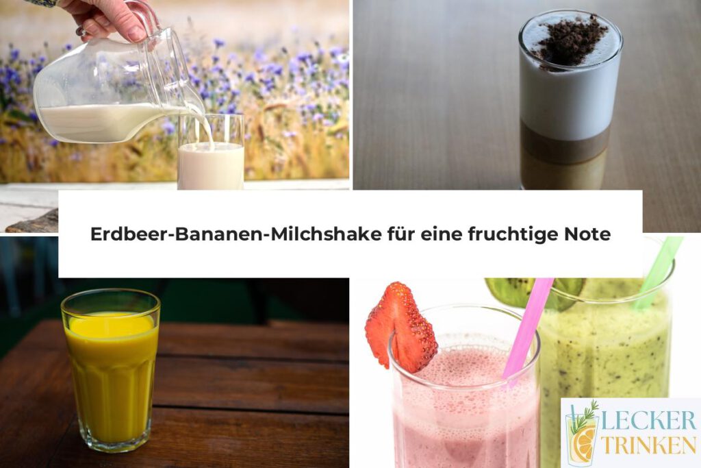 Erdbeer-Bananen-Milchshake Rezept