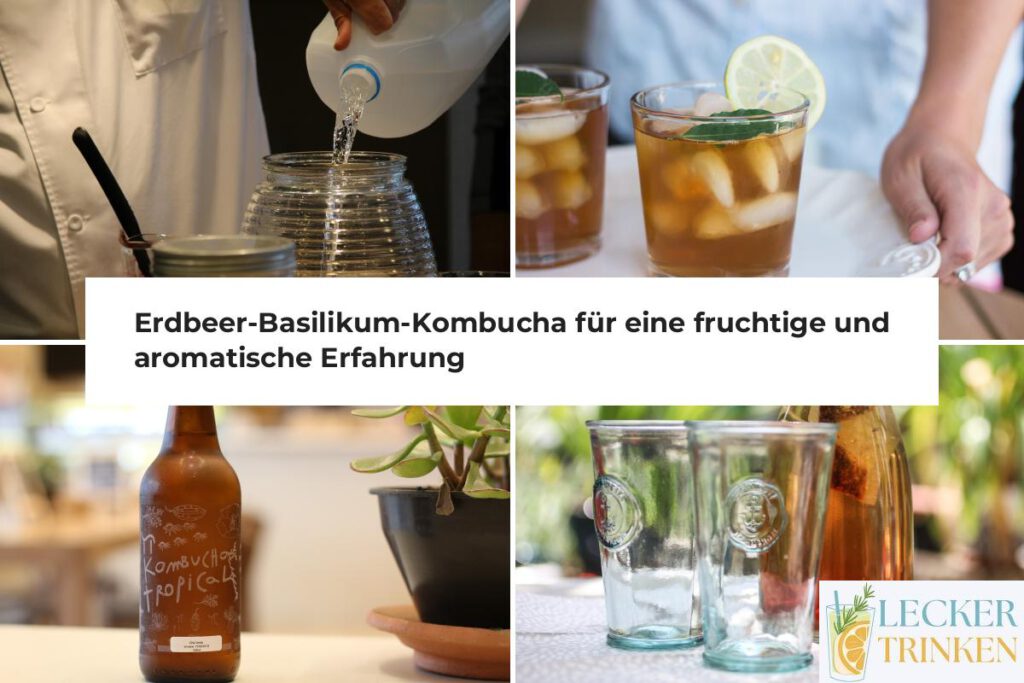 Erdbeer-Basilikum-Kombucha Rezept