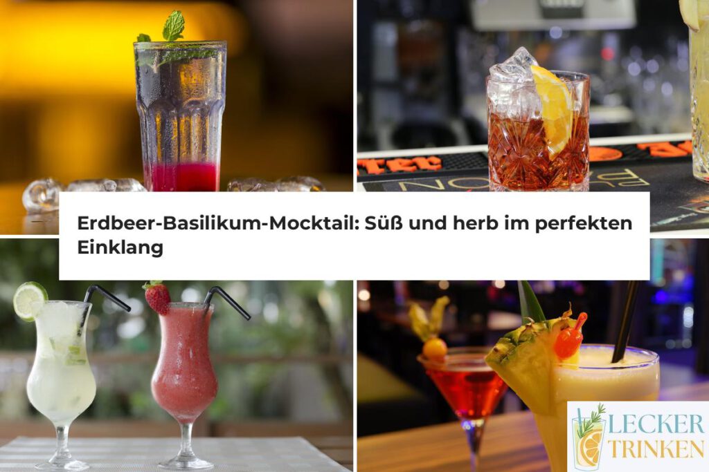 Erdbeer-Basilikum-Mocktail Rezept