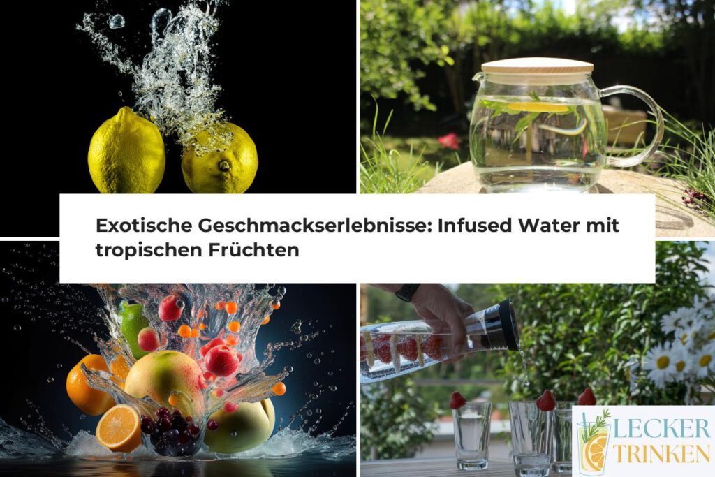 Infused Water mit exotischen Früchten