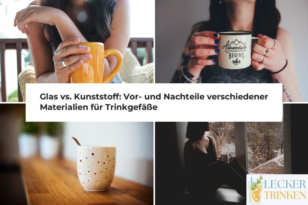 Glas vs. Kunststoff Trinkgefäße