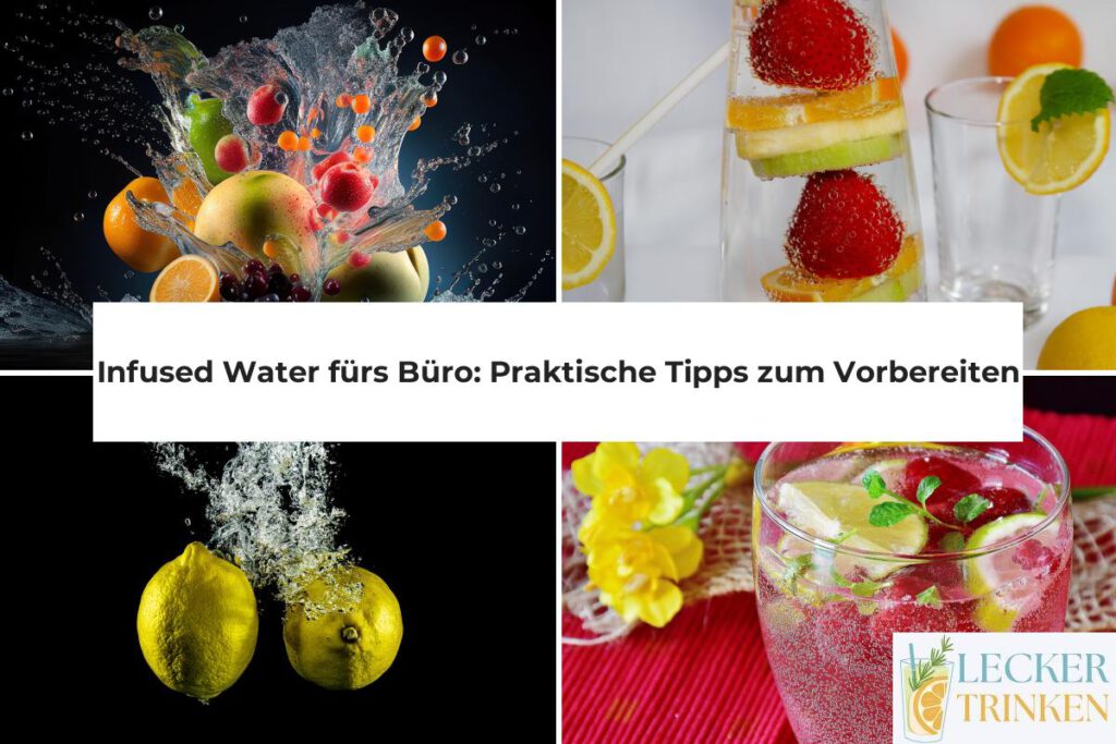 Infused Water fürs Büro vorbereiten