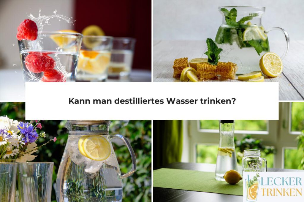 Destilliertes Wasser trinken