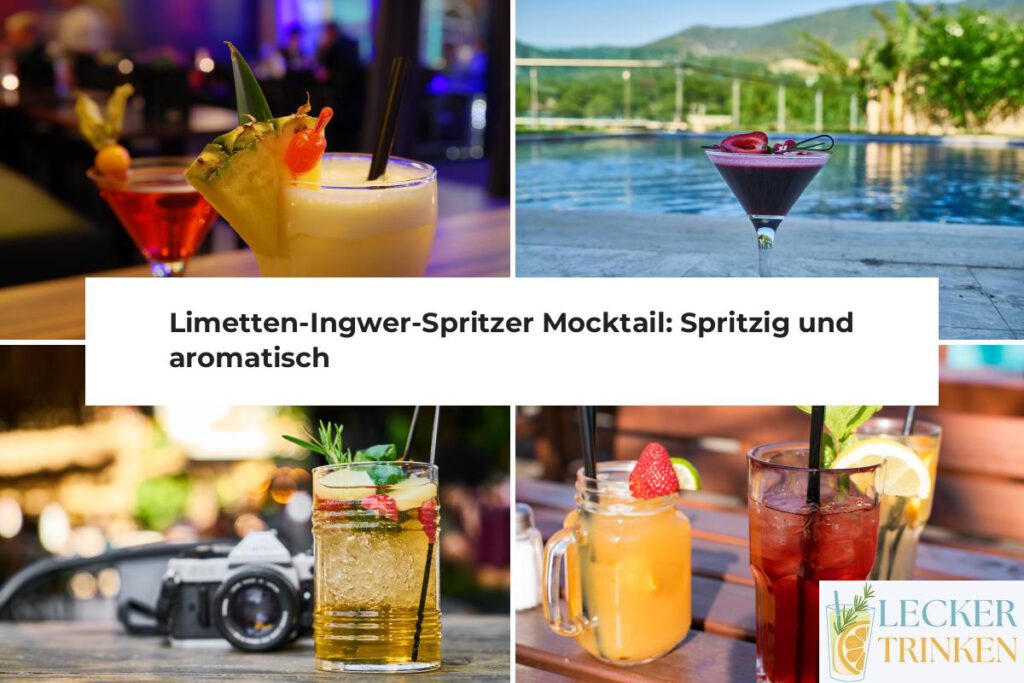 Limetten-Ingwer-Spritzer Mocktail Rezept