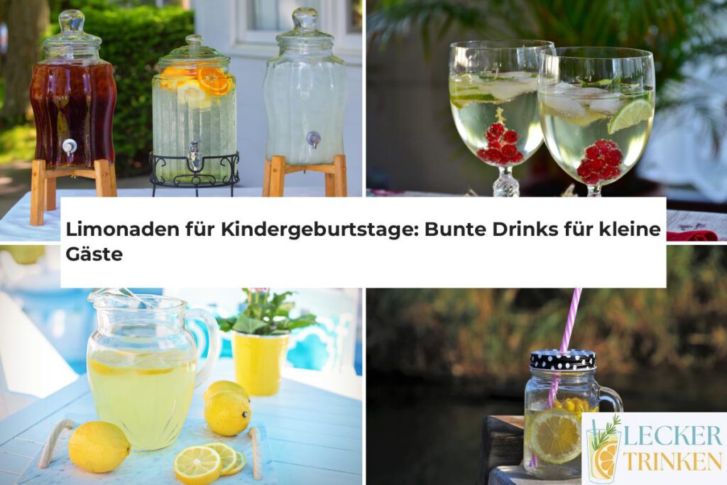 Limonaden für Kindergeburtstage selber machen