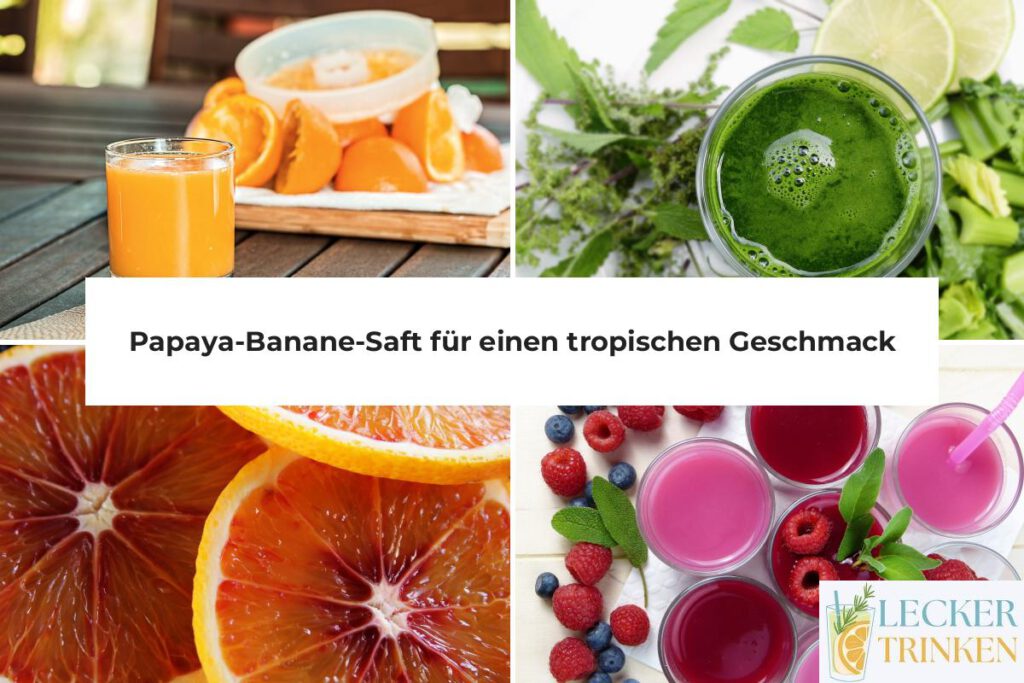 Papaya-Banane-Saft Rezept