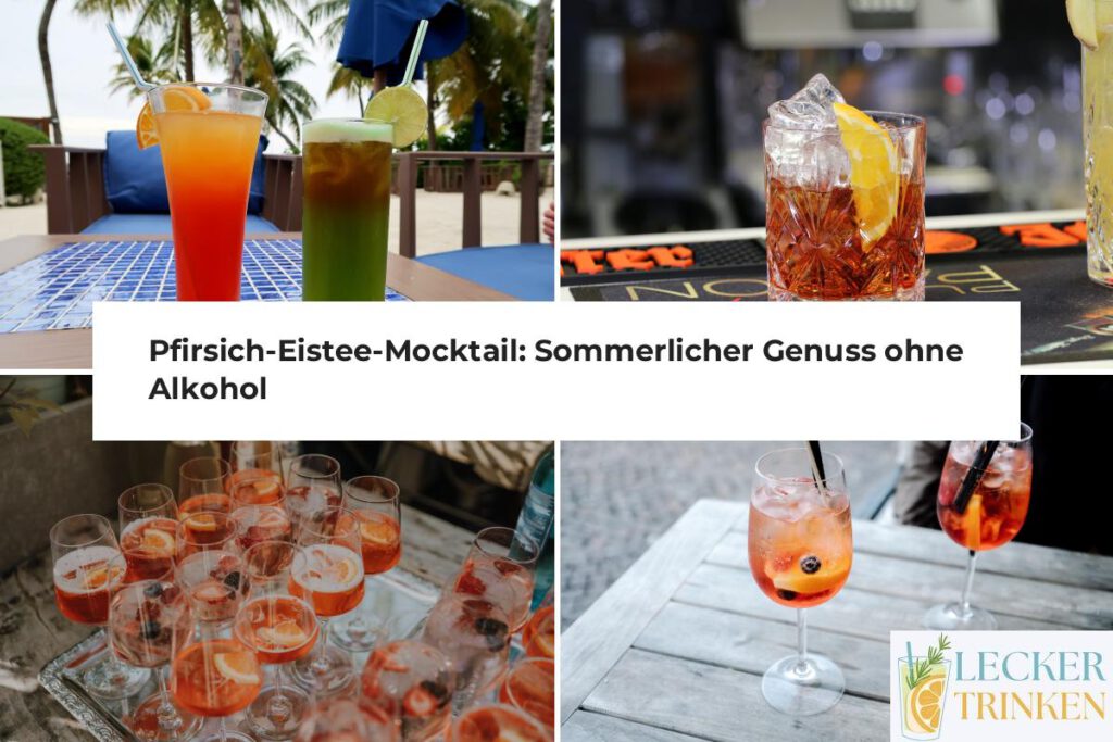 Pfirsich-Eistee-Mocktail Rezept