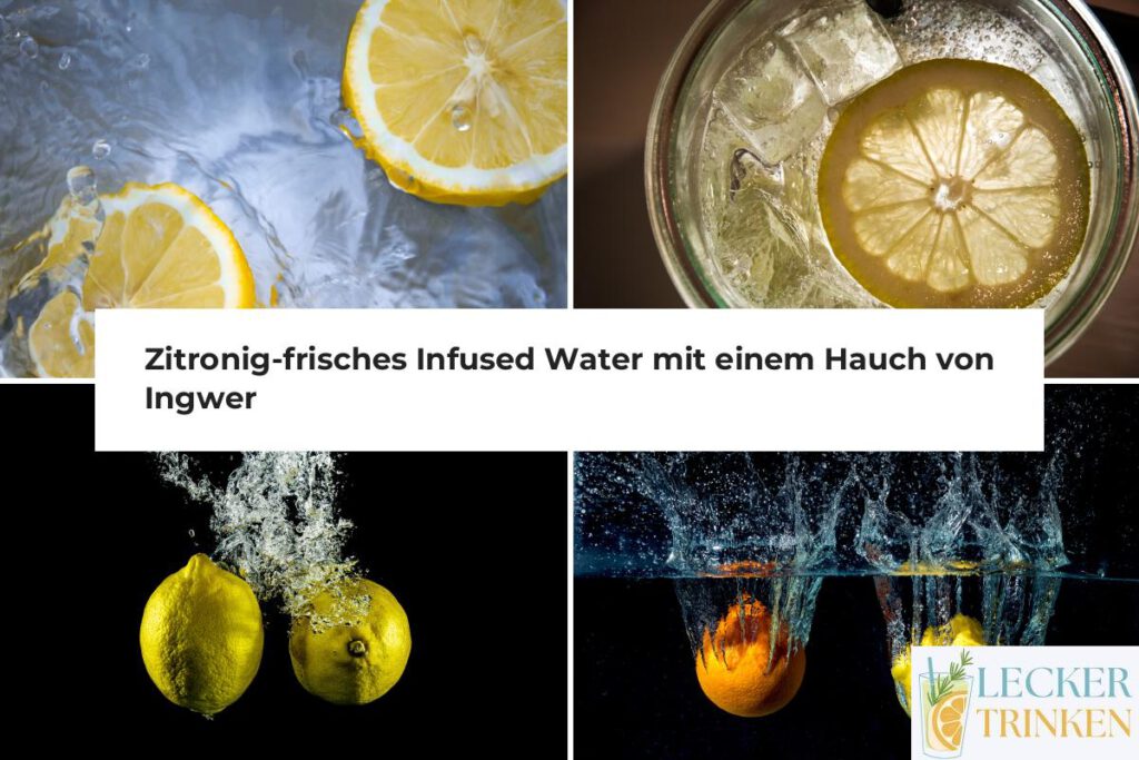 Infused Water mit Zitrone und Ingwer